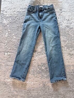 Good American Petite Mid RISE Straight- Size 2P